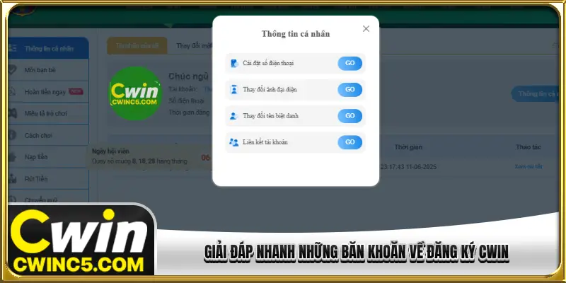 Giải đáp nhanh những băn khoăn về đăng ký CWIN